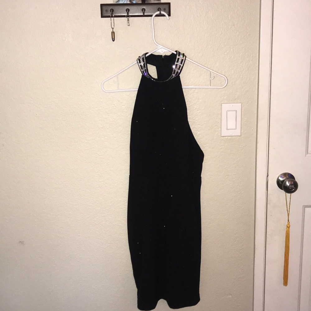 Sleek black dress